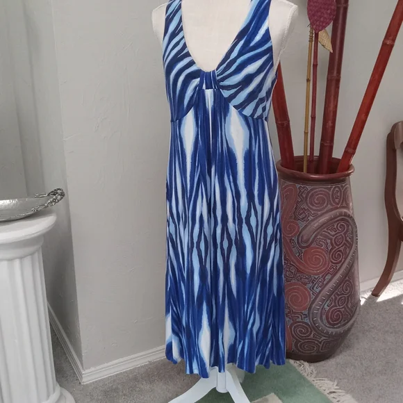 Ocean pattern dress/Karen Kane